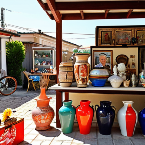 **

Prompt: "A well-lit, detailed photograph of a carefully arranged garage sale display in a suburban Turkish neighborhood. Focus on the variety of items – antique vases, sports equipment, clothing.  Include price tags.  Emphasize a warm, nostalgic atmosphere.  Sunlight, happy vibes, friendly faces.  Turkish Lira price tags.  Keywords: garage sale, second hand, bargains, Turkey."

**